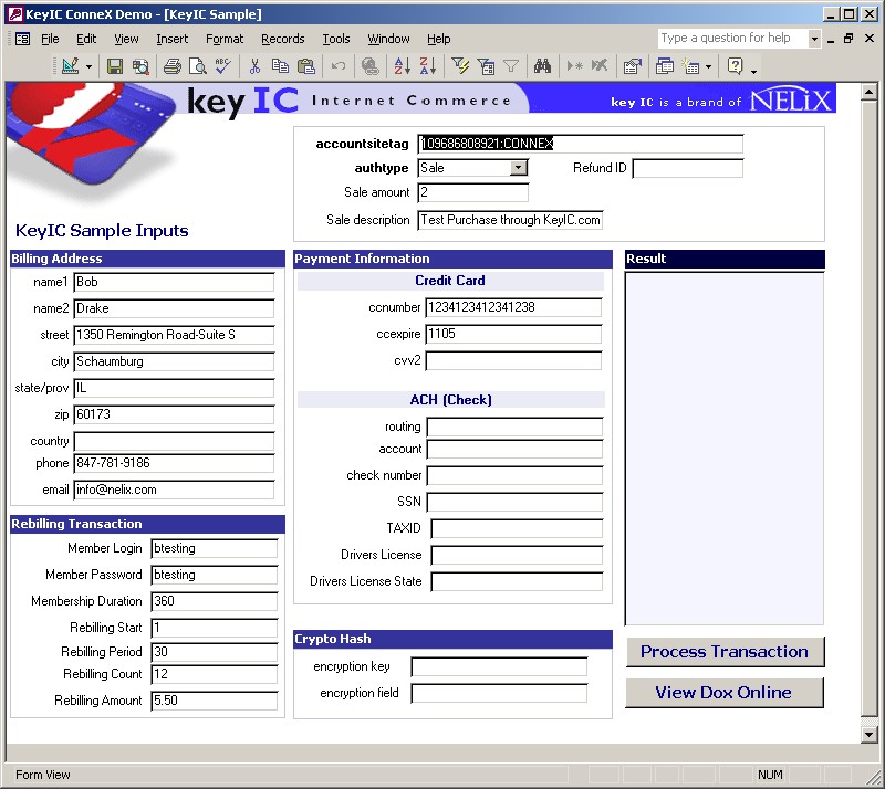 KeyIC ConneX - Secure, real-time payment processing.